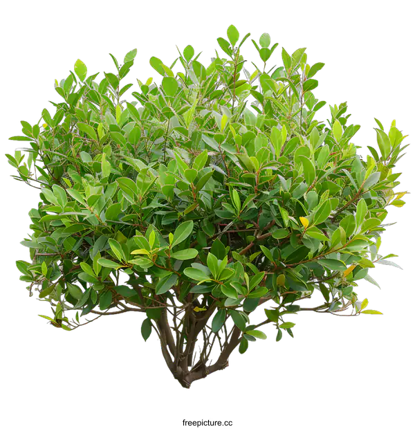 [Transparent Background PNG]Green Bush Isolated On White Background
