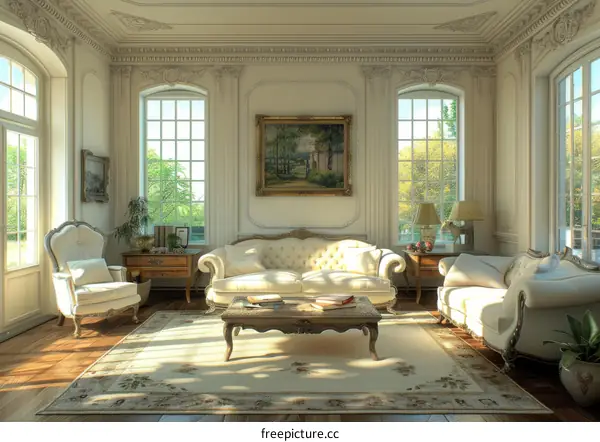 Bright Traditional Living Room