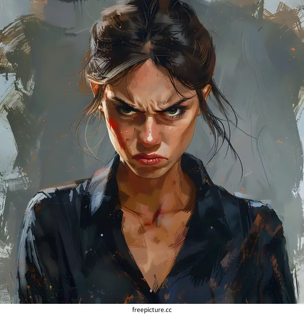 Portrait of a determined young woman