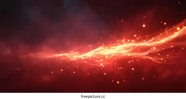 Abstract Fiery Flowing Energy Design