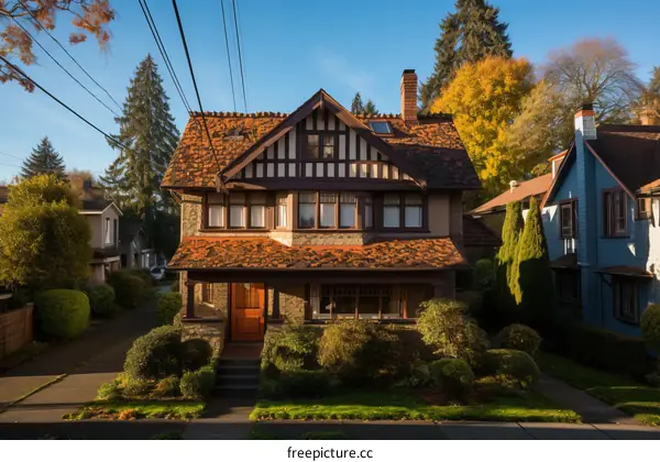 Craftsman Bungalow with Lead Glass Windows