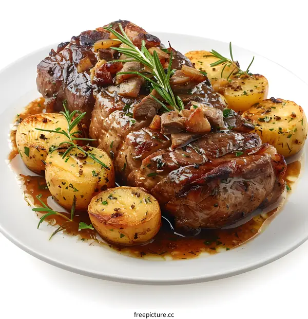 Roasted Pork Loin with Potatoes and Rosemary