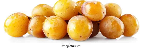 Close-up of Fresh Yellow Plums