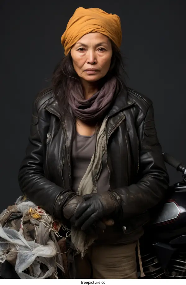 portrait of a post apocalyptic woman