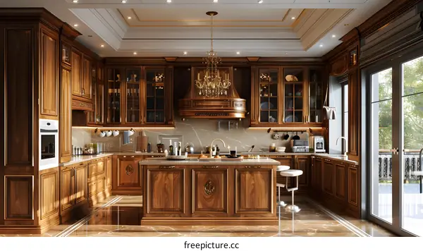 Walnut luxury kitchen