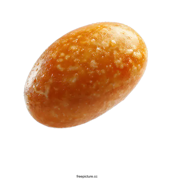 [Transparent Background PNG]Single Glazed Donut on White Background
