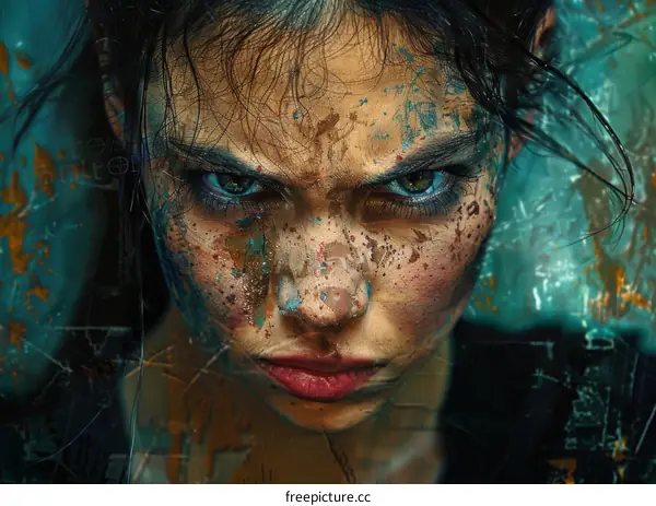 Close Up Portrait of a Powerful Woman