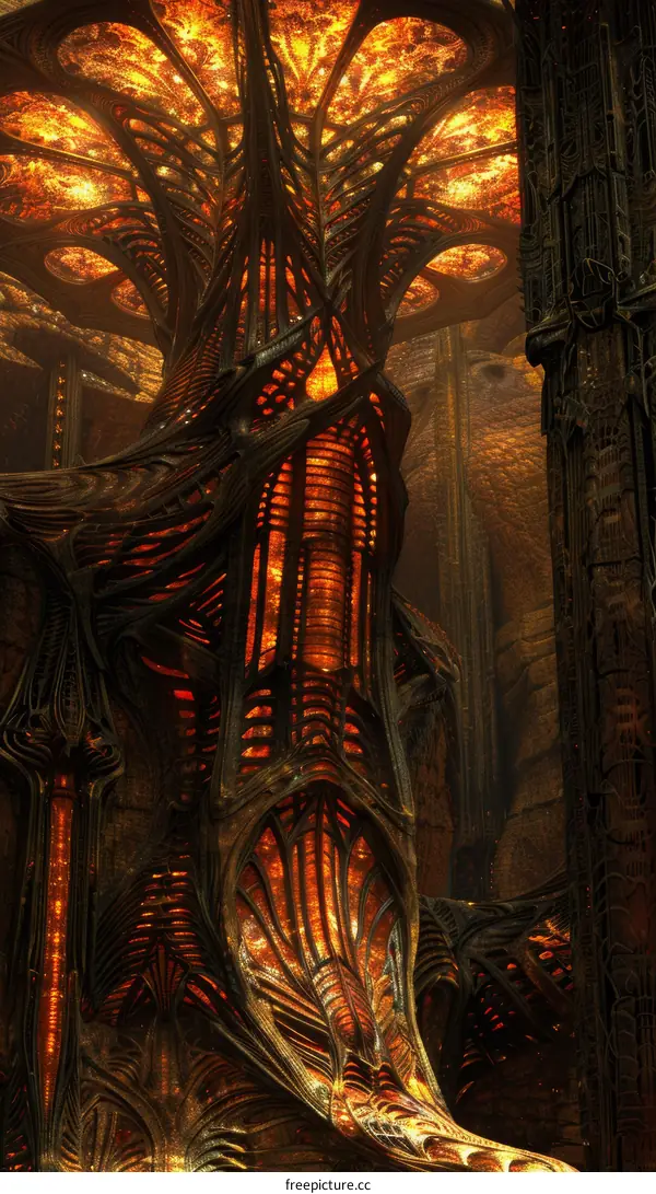 Fantasy alien tree structure