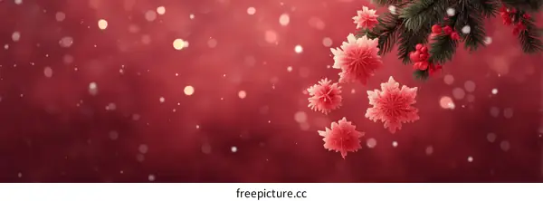 Winter Christmas Decoration Background Illustration