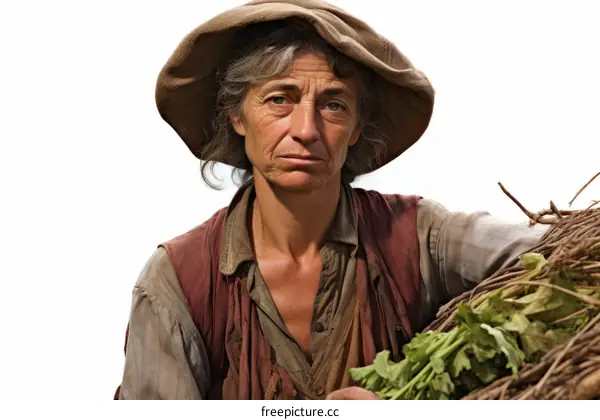 17th Century French Peasant Woman Portrait