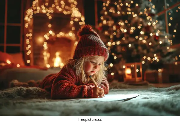 A Christmas Wish Letter by a Little Girl