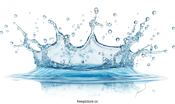 [Transparent Background PNG]Water Splash Image of Clean Water