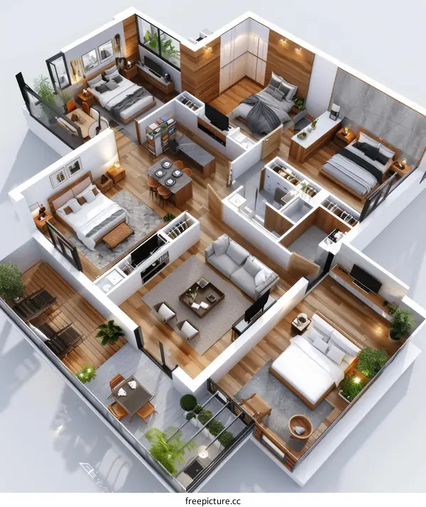 Luxury Penthouse Apartment Interior Design