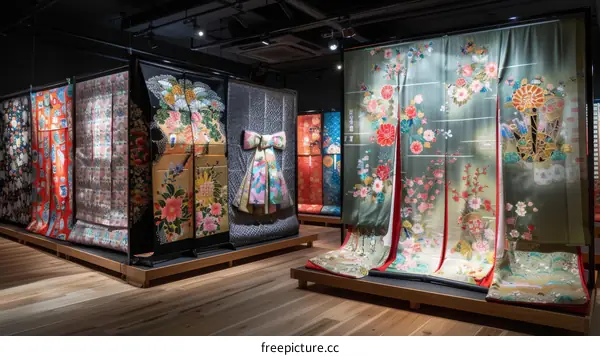 A kimono is a traditional Japanese garment