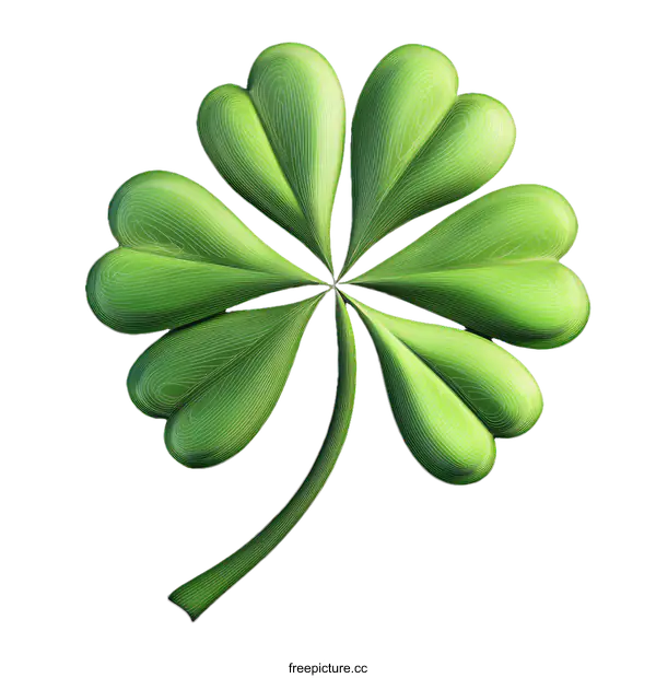 [Transparent Background PNG]Four Leaf Clover Illustration Design