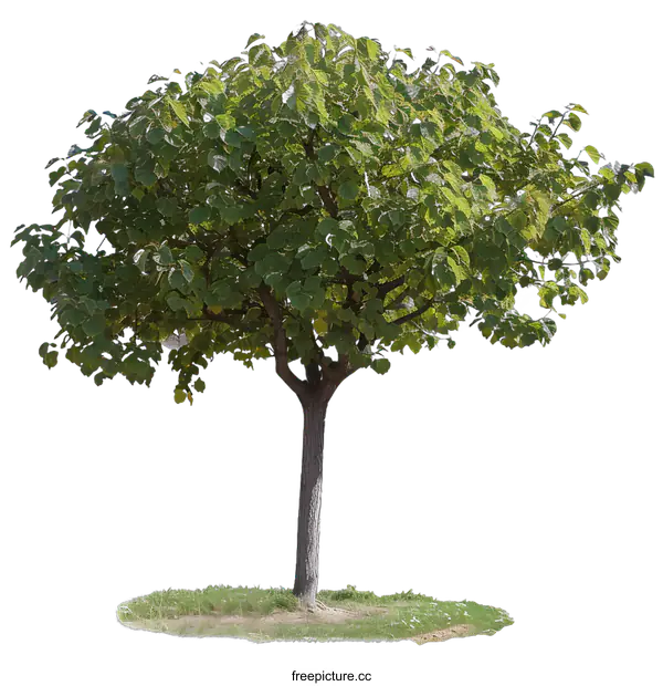 [Transparent Background PNG]Green Tree with White Background