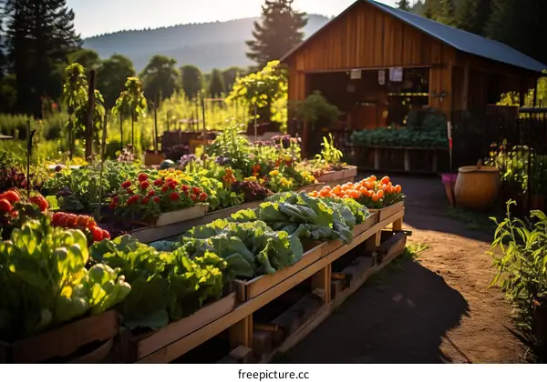 Vibrant Community Garden Showcases the Beauty of Nature's Bounty