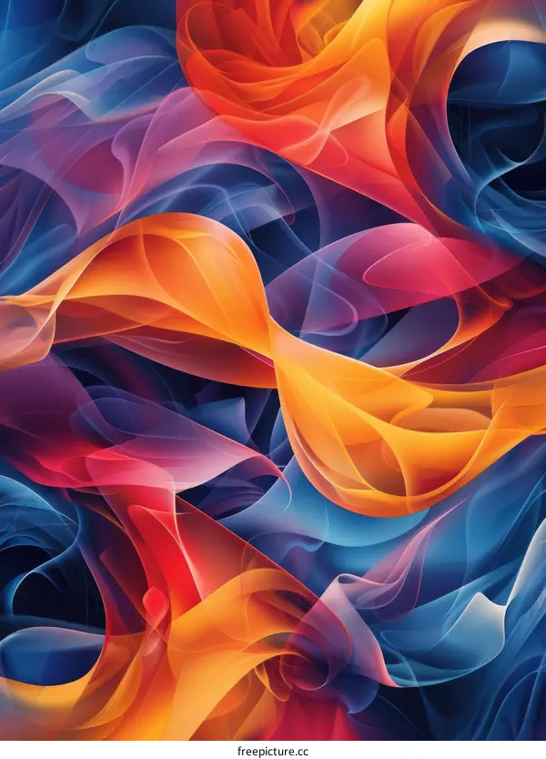 Vibrant Abstract Acrylic on Canvas Painting