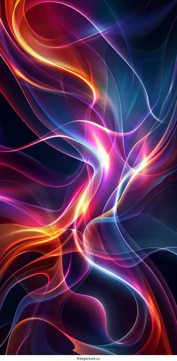 Colorful and Energetic Wavy Light Halo