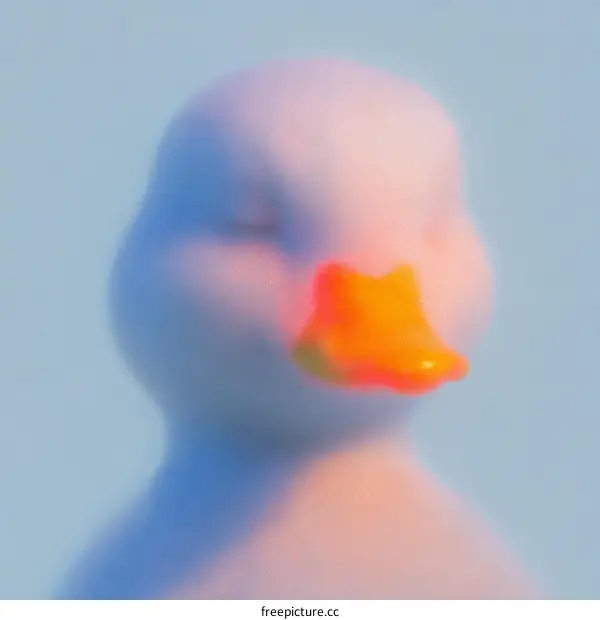 A Delicate and Dreamy Duck Illustration