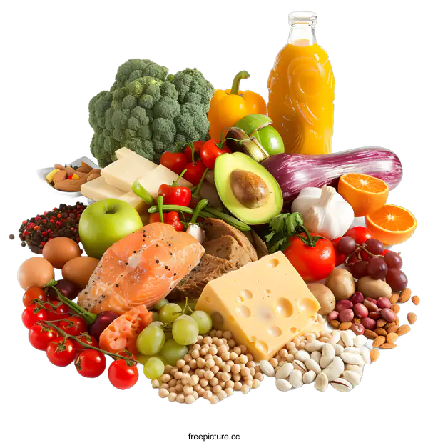 [Transparent Background PNG]Fresh and Healthy Food Group