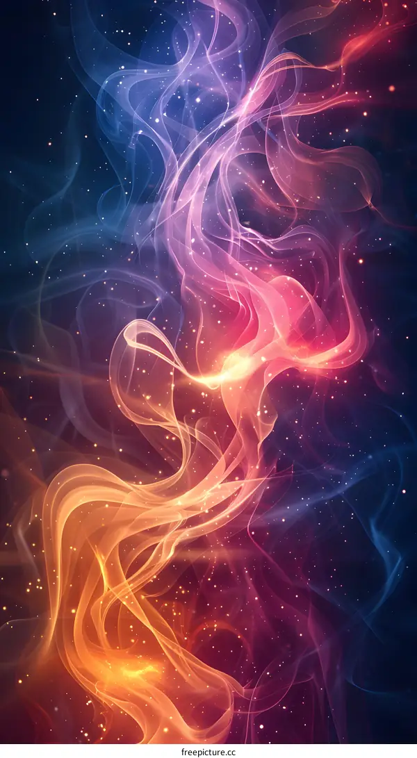 Colorful smoke background