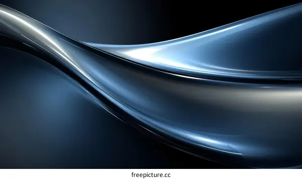 Abstract Metallic Flowing Design