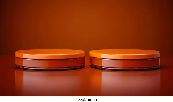 Orange Product Display Platforms