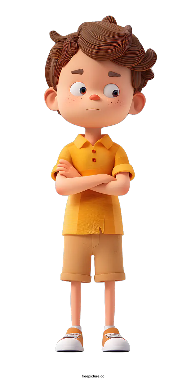 [Transparent Background PNG]3d cartoon character boy