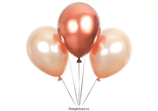 Rose Gold and Copper Balloons Festive Decoration