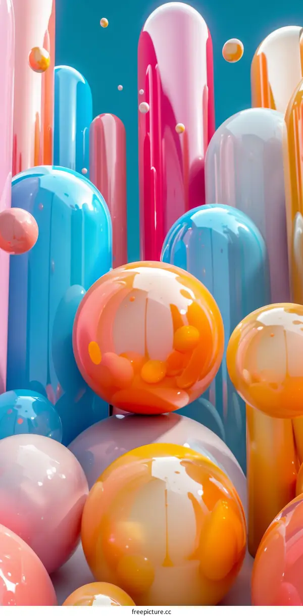 Abstract Colorful Geometric Shapes