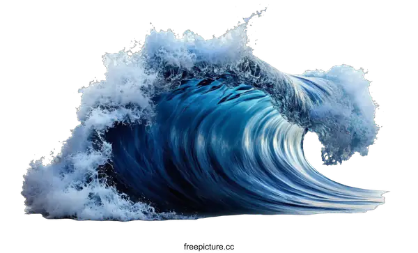 [Transparent Background PNG]Powerful Ocean Wave Crashing