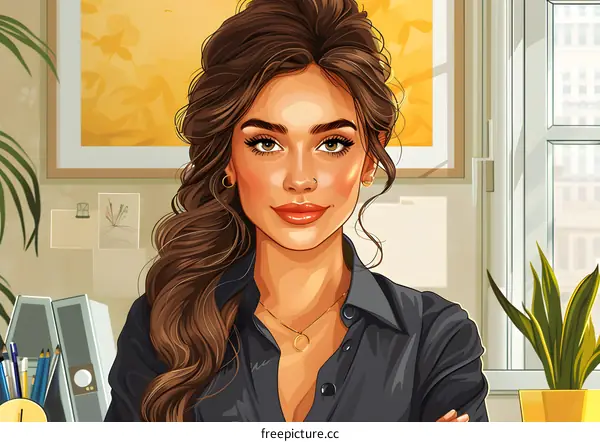 portrait of a beautiful young woman