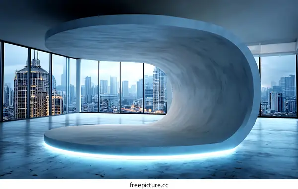 Modern Concrete Architectural Interior Design