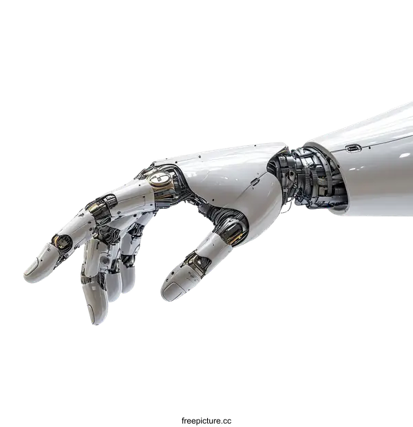 [Transparent Background PNG]Advanced Robotic Hand Illustration