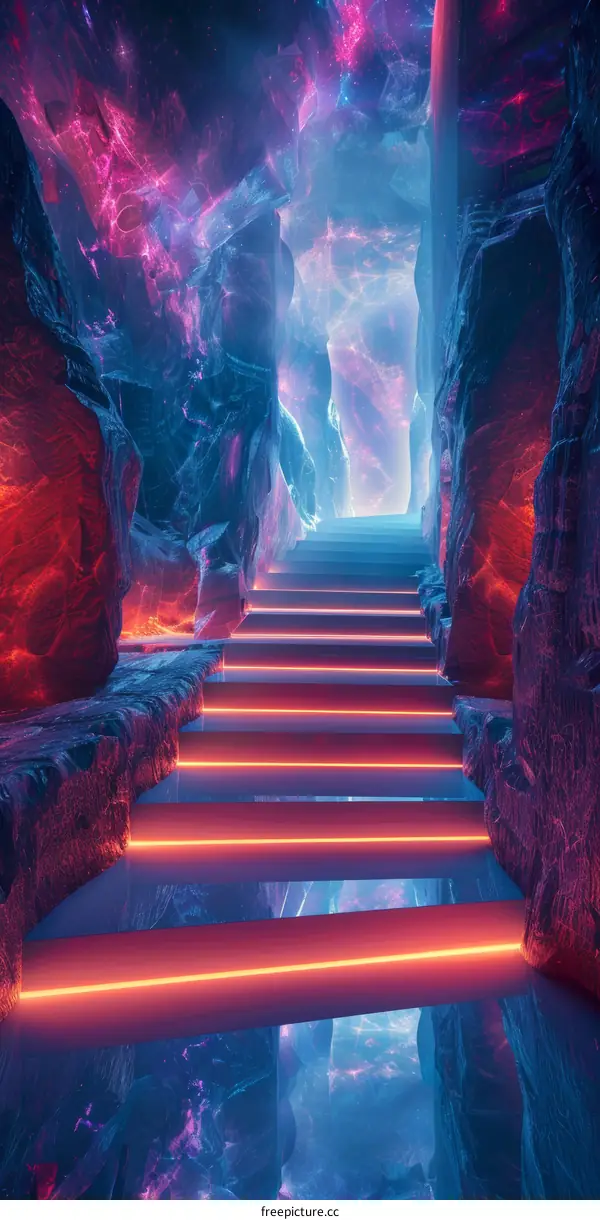 Mystical Glowing Cave