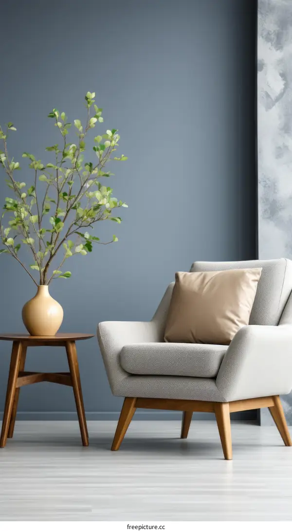 A Stylish Living Room With a Comfortable Armchair