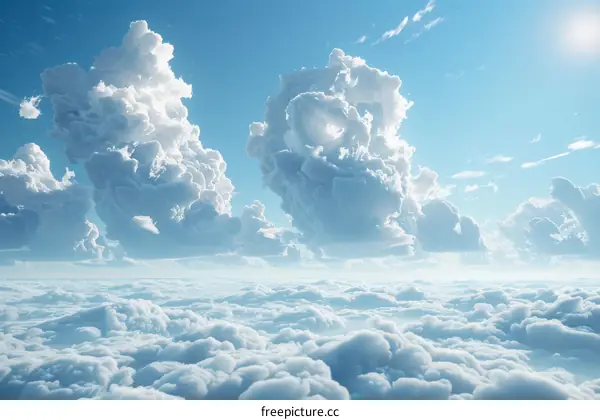 Stunning Cumulus Clouds in the Sky