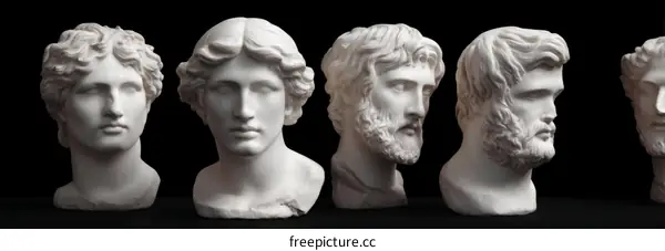 Ancient Greek Busts Collection for Study