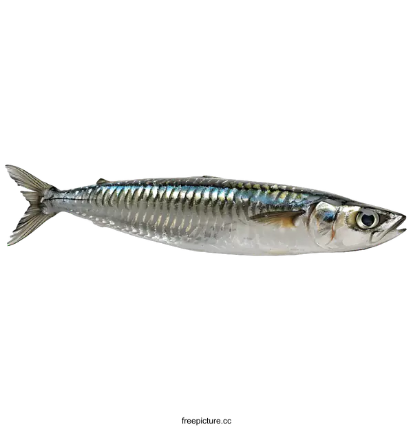 [Transparent Background PNG]Fresh Whole Mackerel on White Background