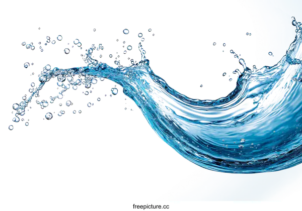 [Transparent Background PNG]Water Splash Abstract Background