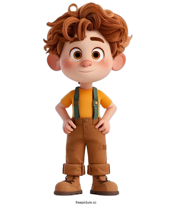 [Transparent Background PNG]Cute cartoon boy