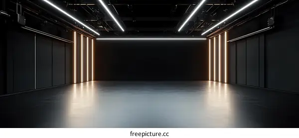 Modern Industrial Empty Space Interior Design