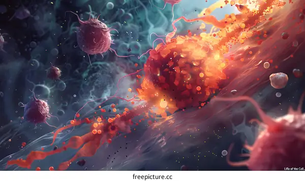 Abstract Cell Illustration of Life