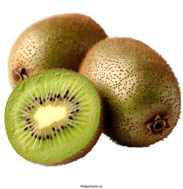 [Transparent Background PNG]Fresh Kiwi Fruit Display