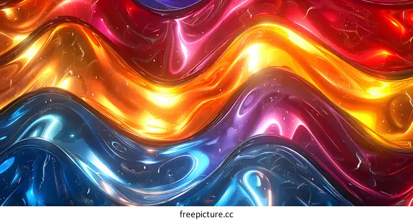 Colorful abstract waves background