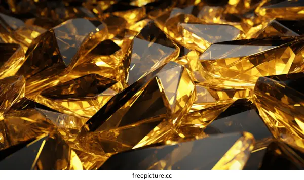 A Pile of Golden Crystals