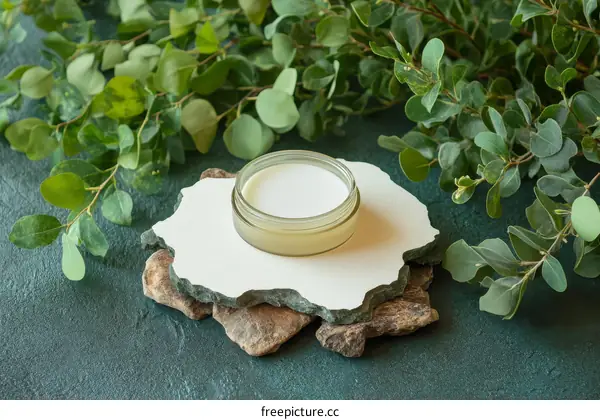 Natural Beauty Skincare Product Display