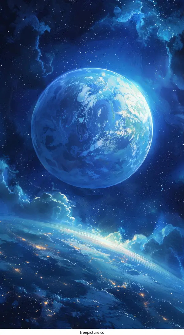 Blue Planet Earth from Space