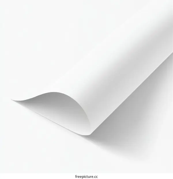 Blank White Paper Abstract Illustration